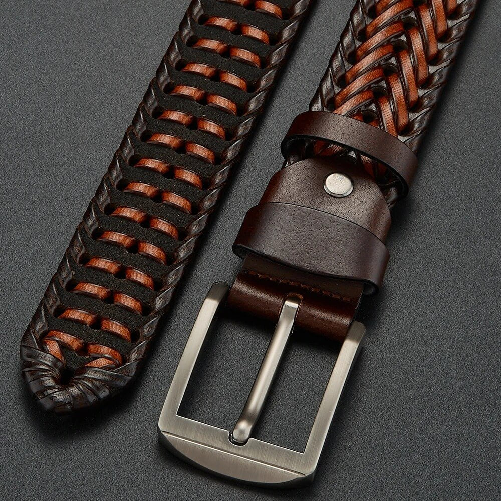 Kingsley Woven Leather Belt - Image 6