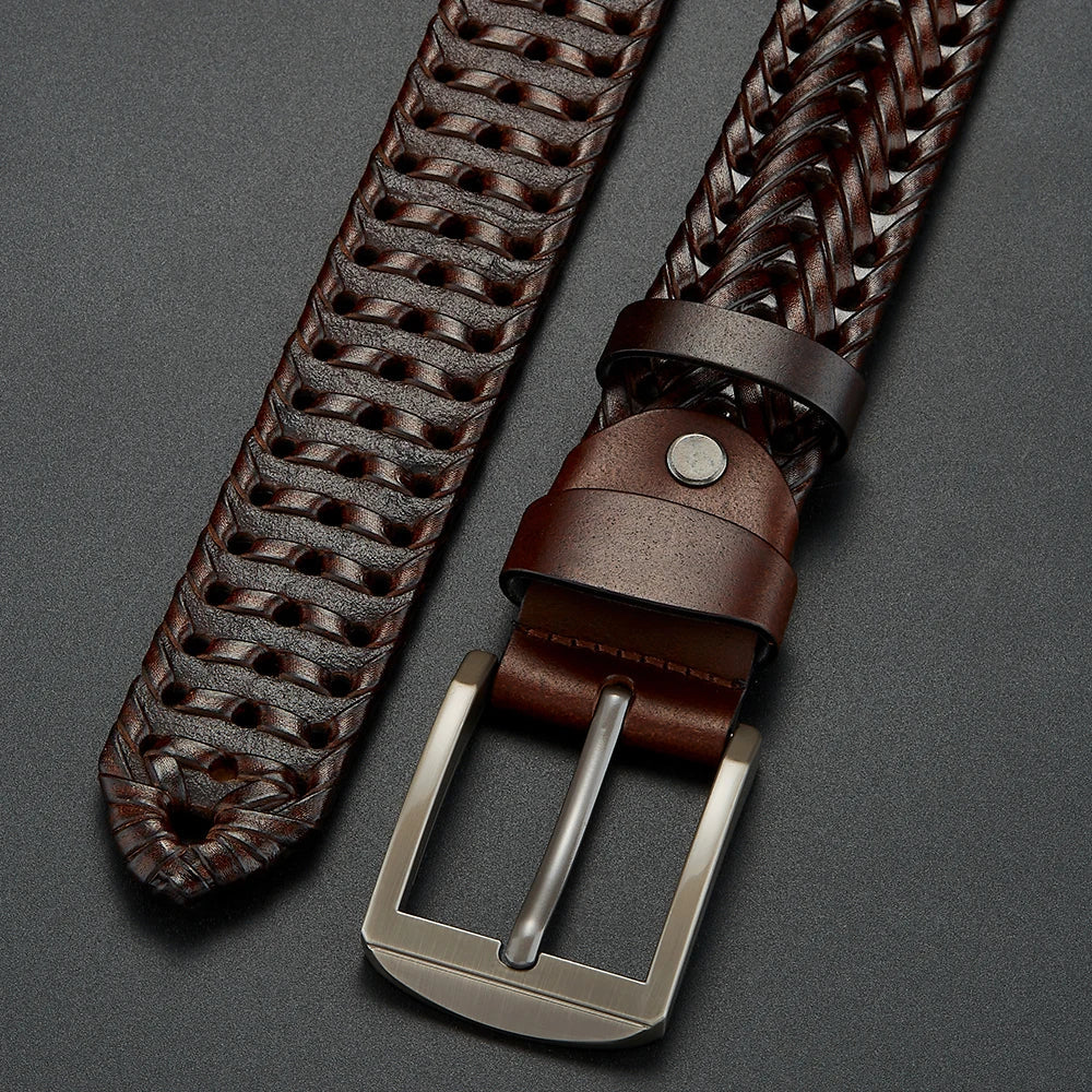 Kingsley Woven Leather Belt - Image 8