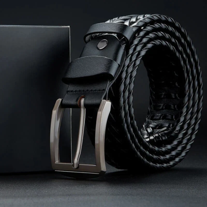 Kingsley Woven Leather Belt - Image 9