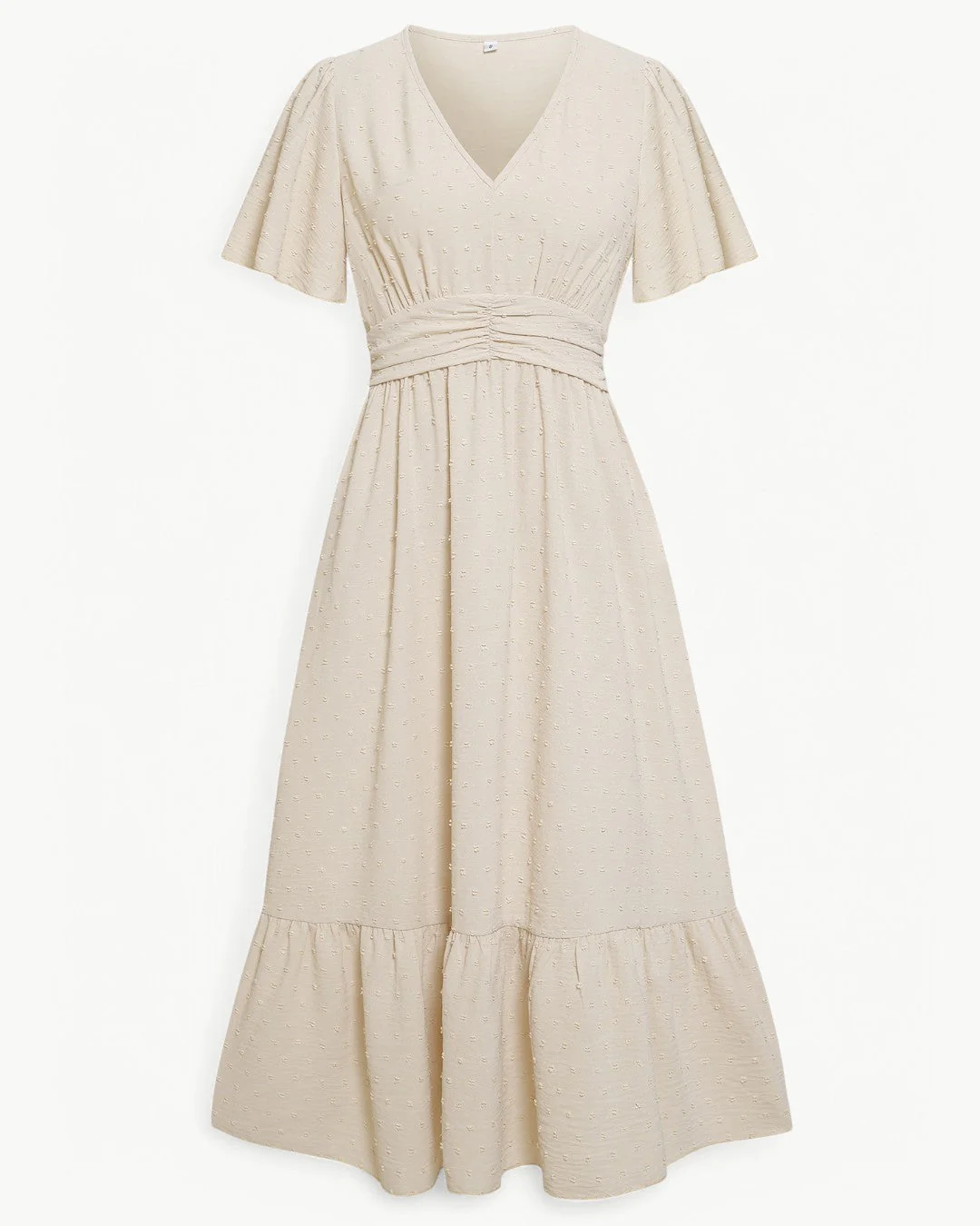 KLARISSE | ELEGANT FLOWY SUMMER V-NECK DRESS - Image 9