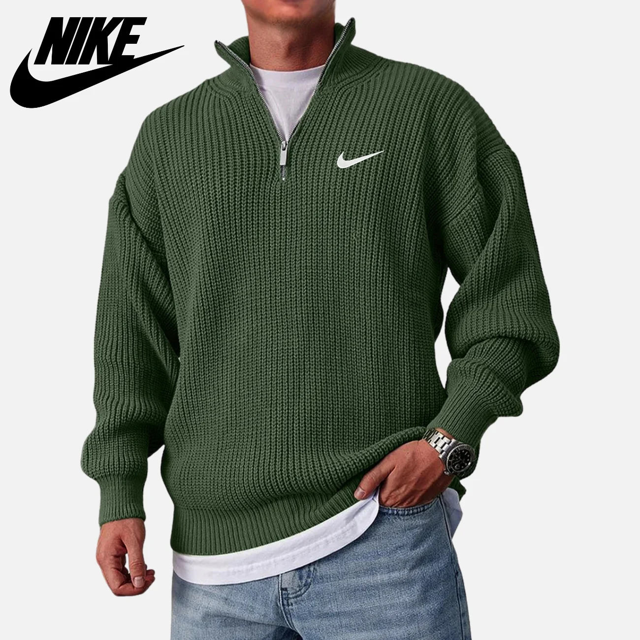 Knit Half-Zip Sweater || CLEARANCE SALE - Image 5