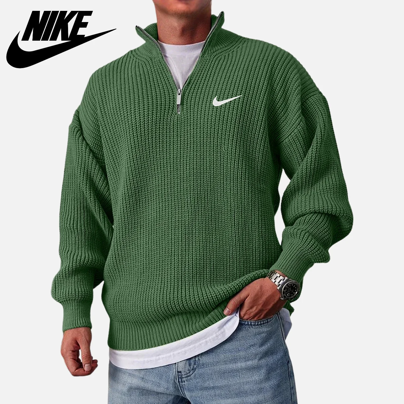 Knit Half-Zip Sweater || CLEARANCE SALE - Image 6