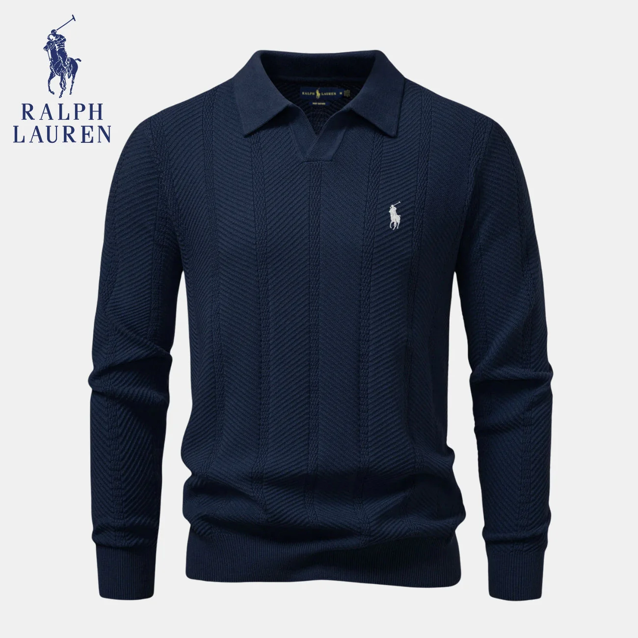 Knitted Polo Sweater || CLEARANCE SALE