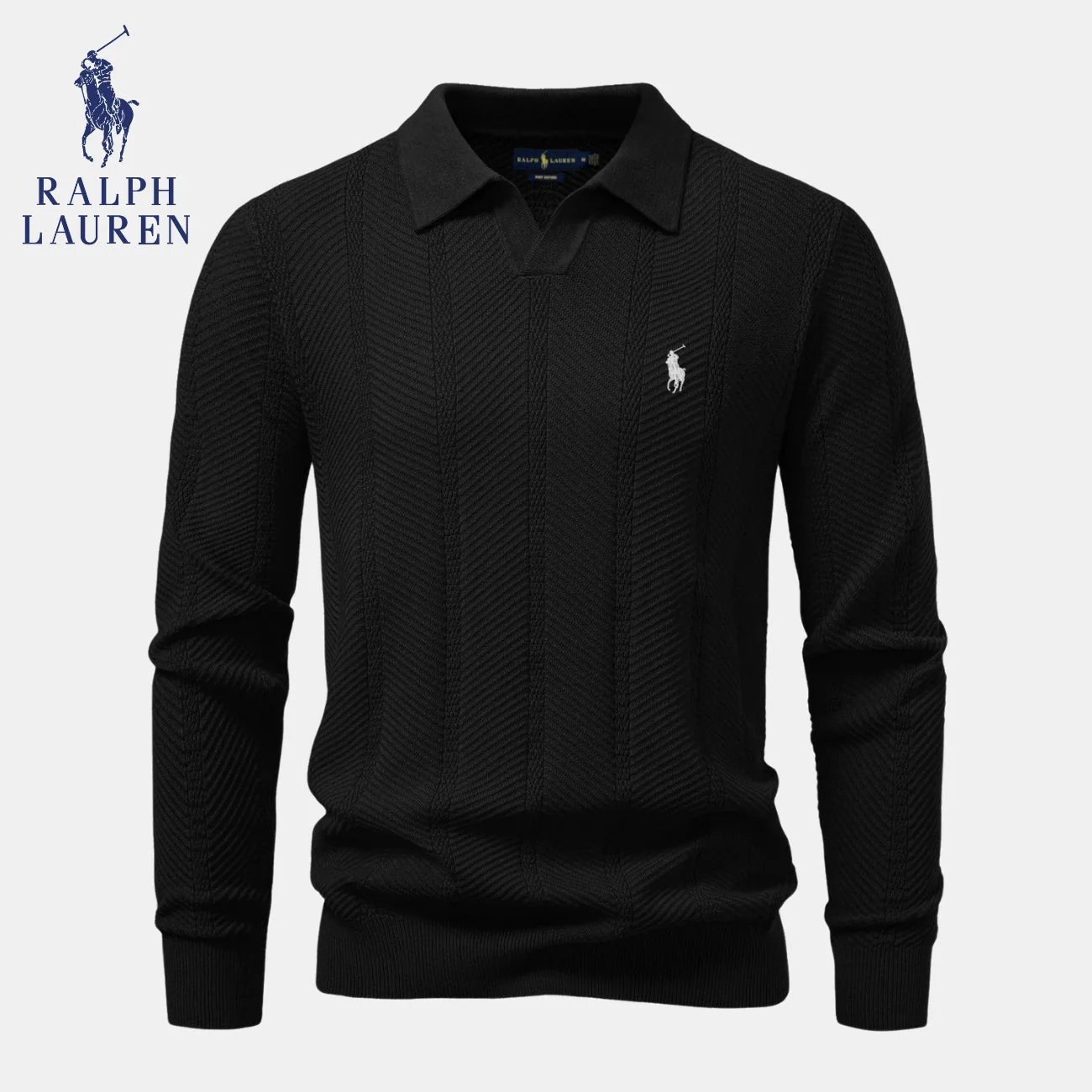 Knitted Polo Sweater || CLEARANCE SALE - Image 3