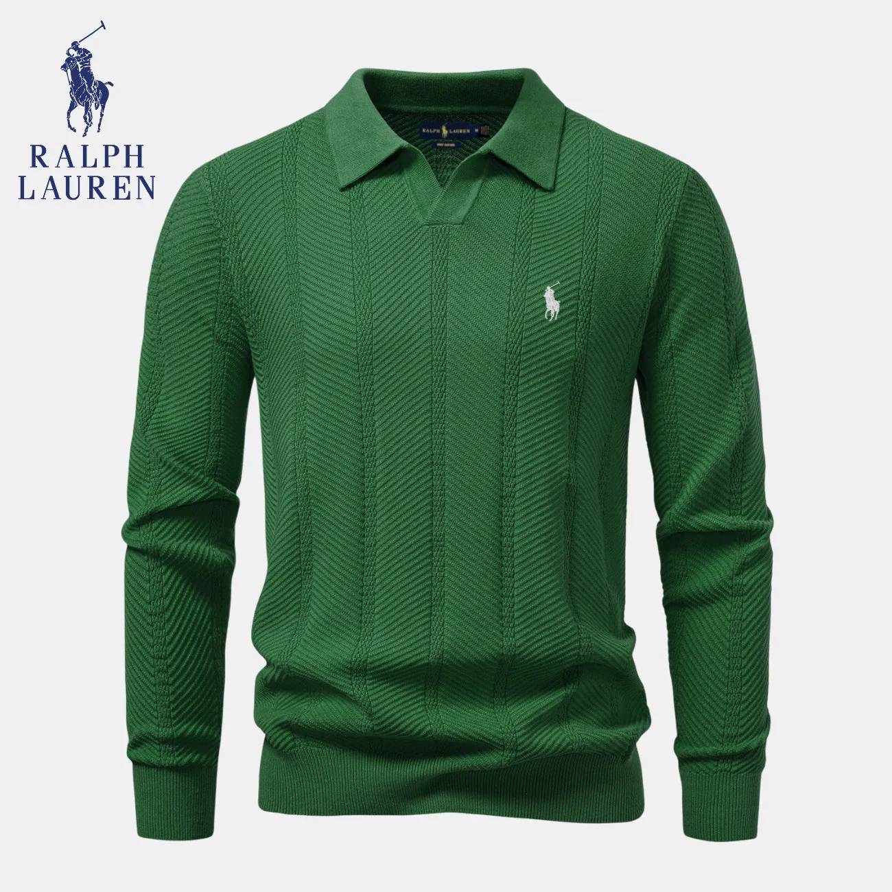 Knitted Polo Sweater || CLEARANCE SALE - Image 5