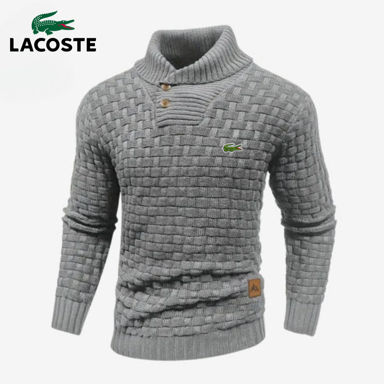 Knitted Sweater with Buttoned Collar || CLEARANCE SALE - Image 3