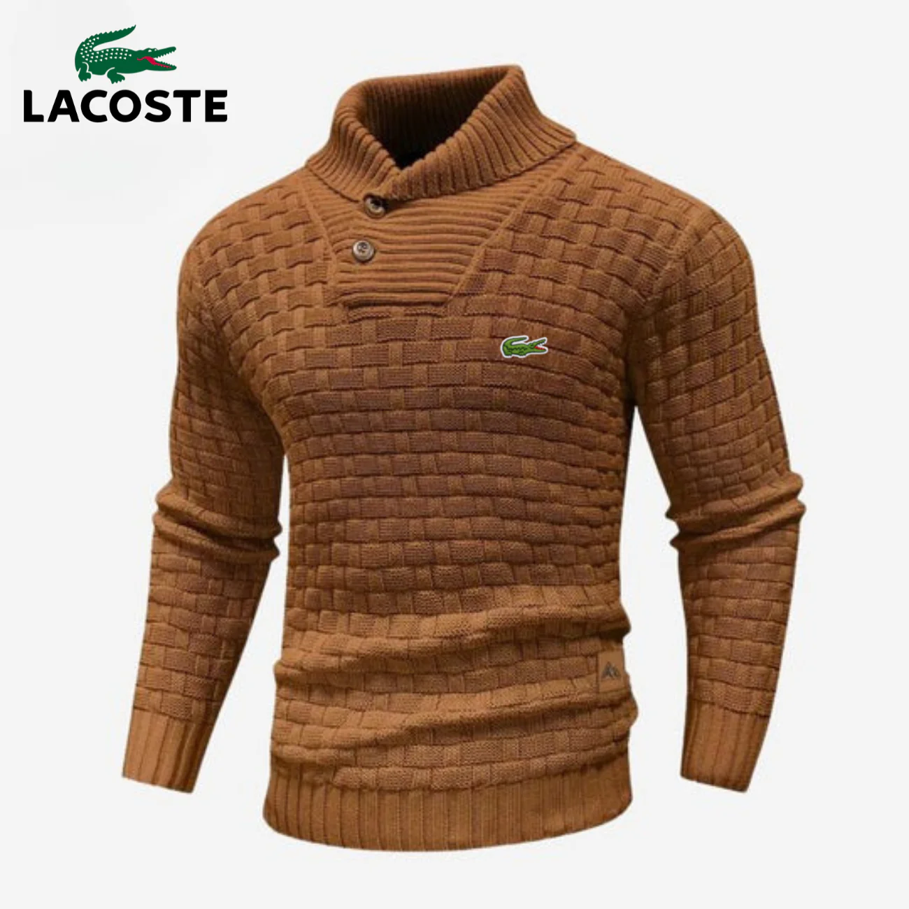 Knitted Sweater with Buttoned Collar || CLEARANCE SALE - Image 5