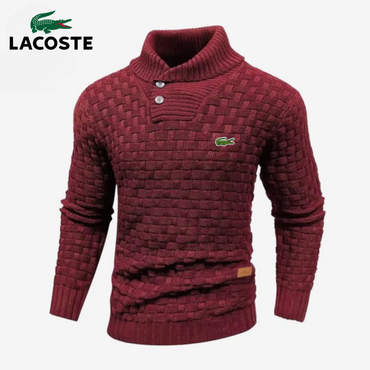 Knitted Sweater with Buttoned Collar || CLEARANCE SALE - Image 9