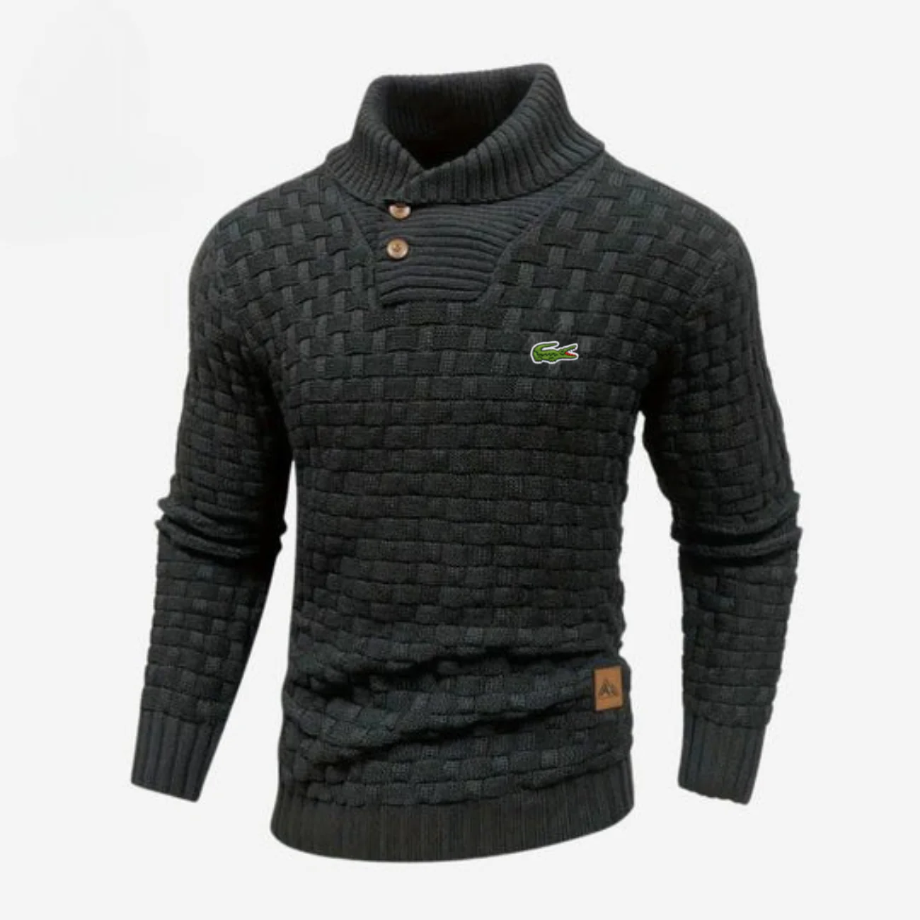 Knitted Sweater with Buttoned Collar || CLEARANCE SALE - Image 2