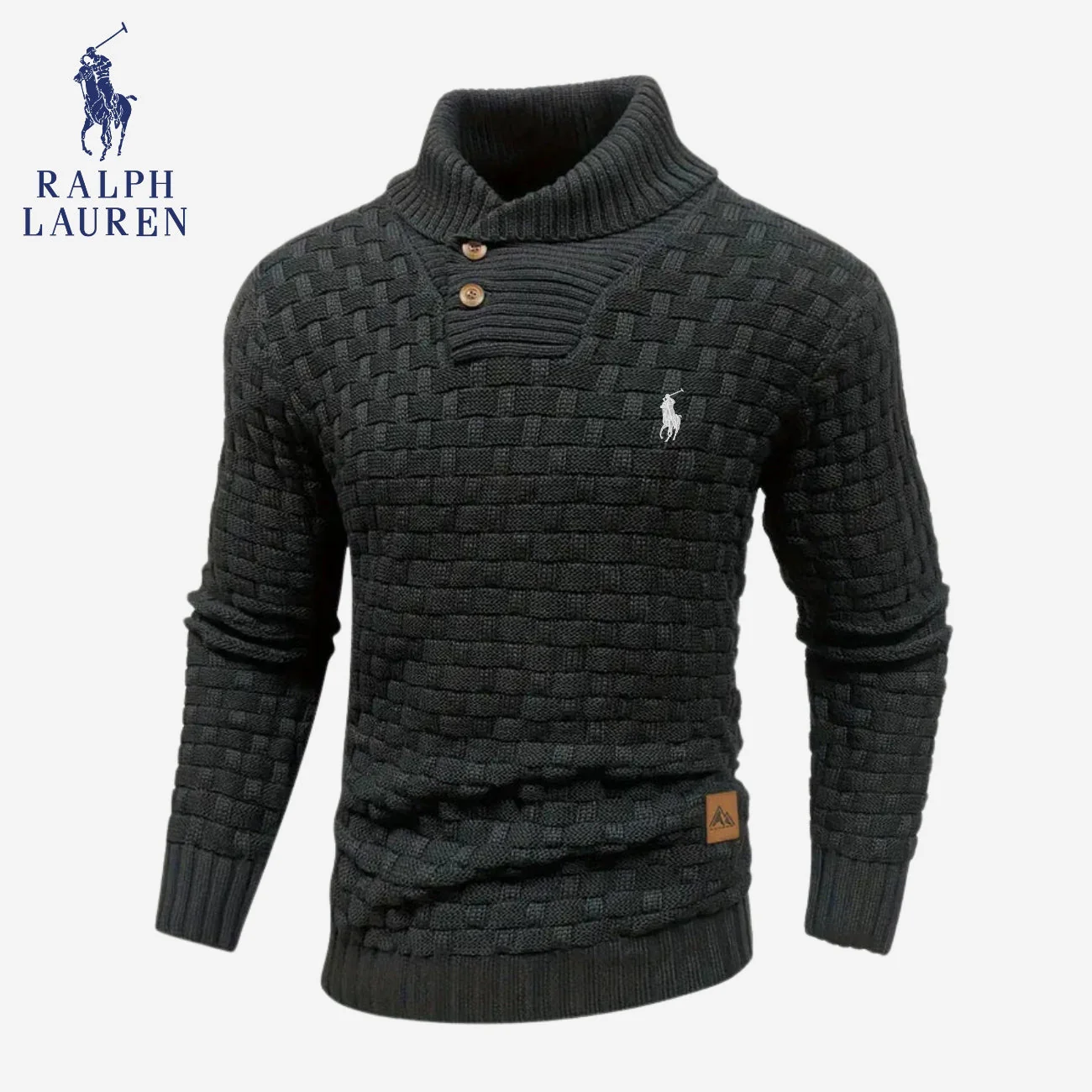 Knitted Sweater with Buttoned Collar || CLEARANCE SALE - Image 2