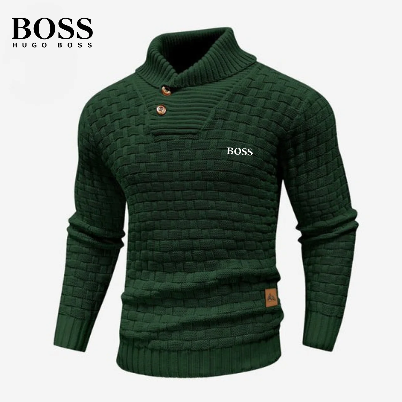 Knitted Sweater with Buttoned Collar || CLEARANCE SALE - Image 6