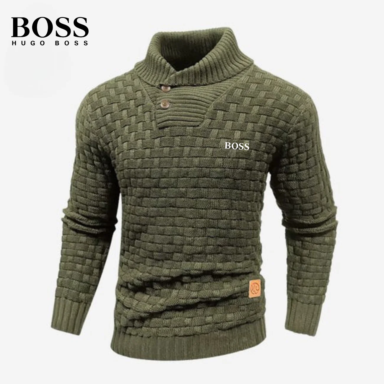 Knitted Sweater with Buttoned Collar || CLEARANCE SALE - Image 7