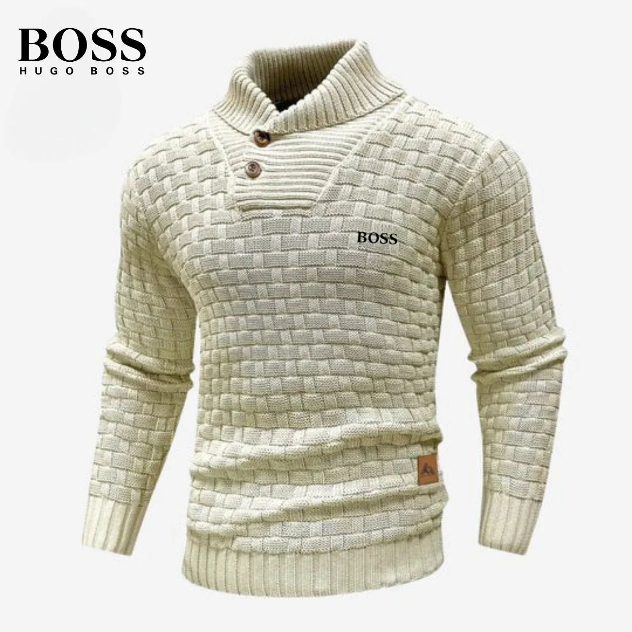 Knitted Sweater with Buttoned Collar || CLEARANCE SALE - Image 8