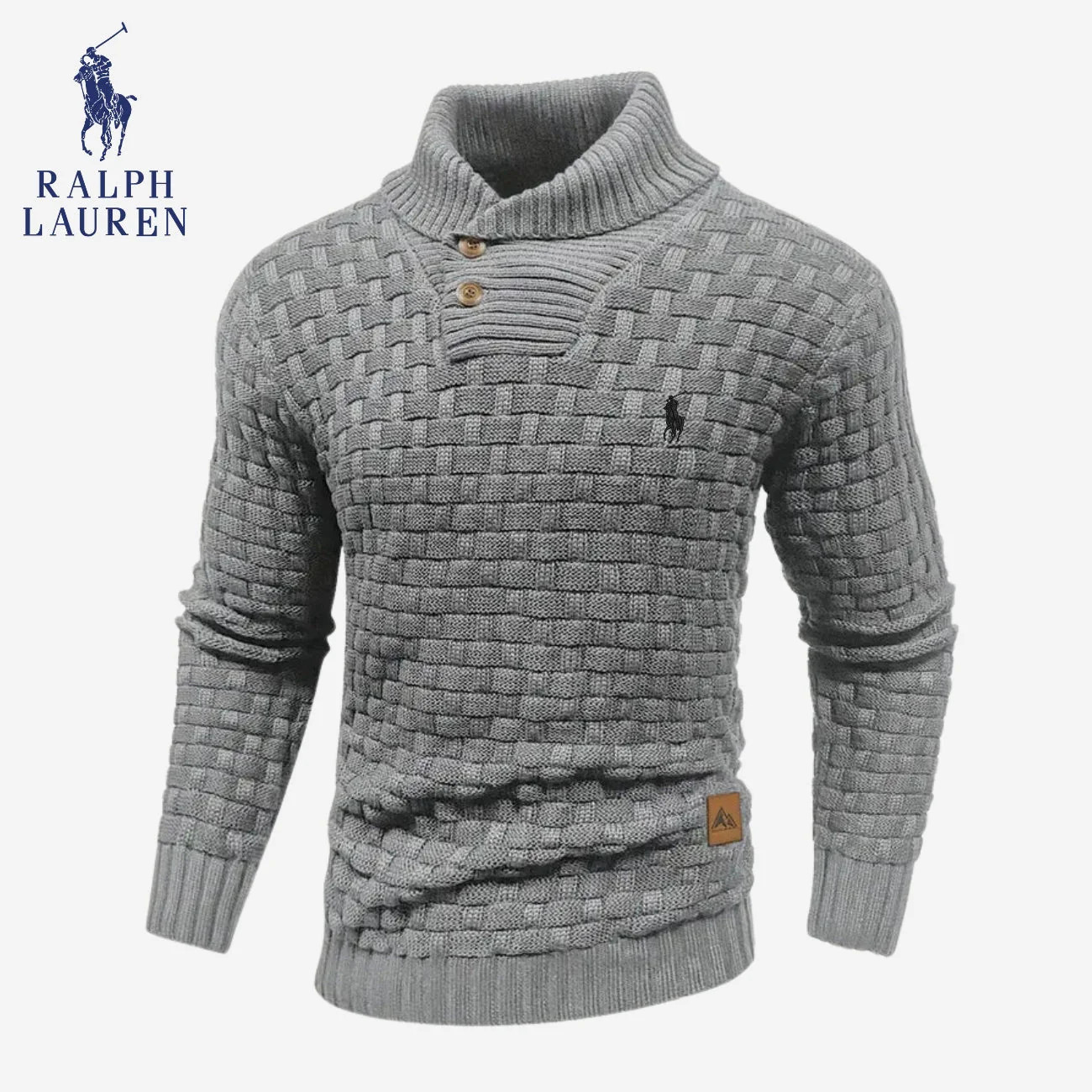 Knitted Sweater with Buttoned Collar || CLEARANCE SALE - Image 3