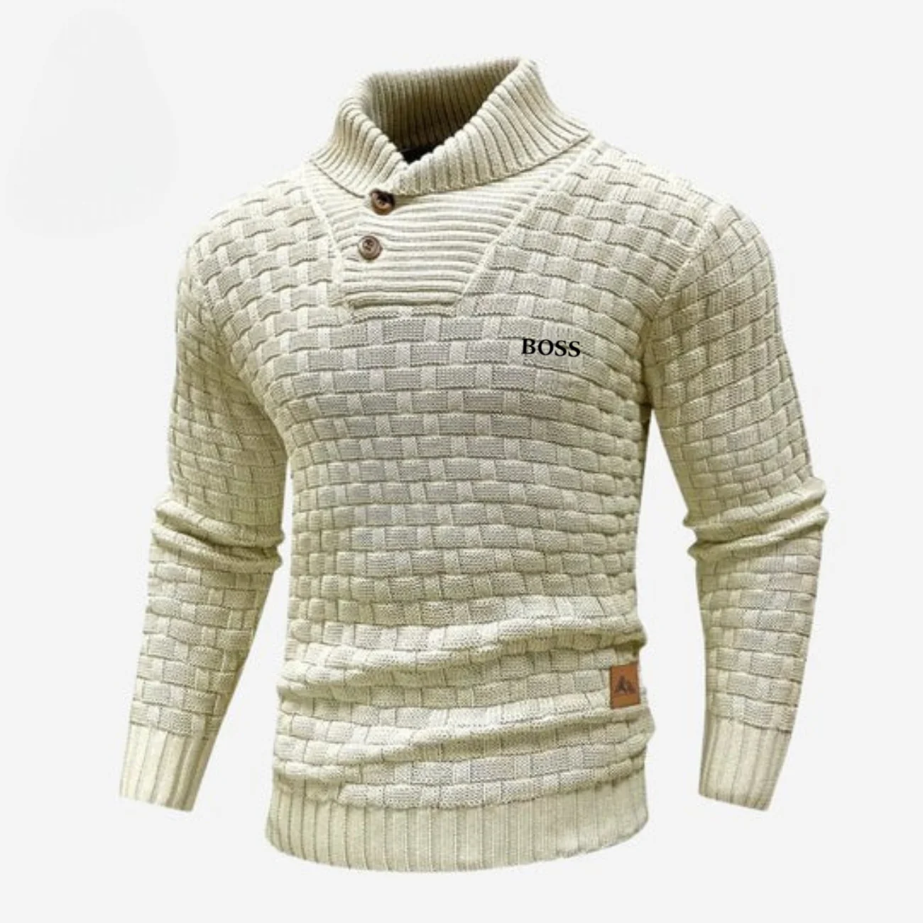 Knitted Sweater with Buttoned Collar || CLEARANCE SALE - Image 8