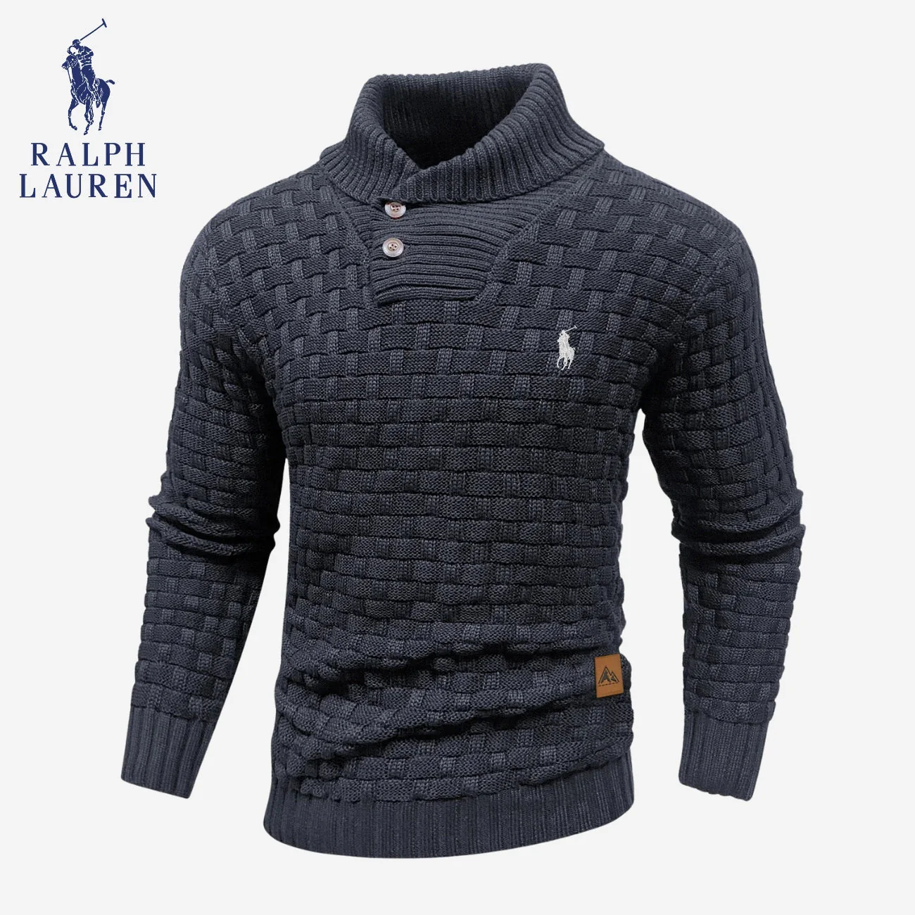 Knitted Sweater with Buttoned Collar || CLEARANCE SALE - Image 4
