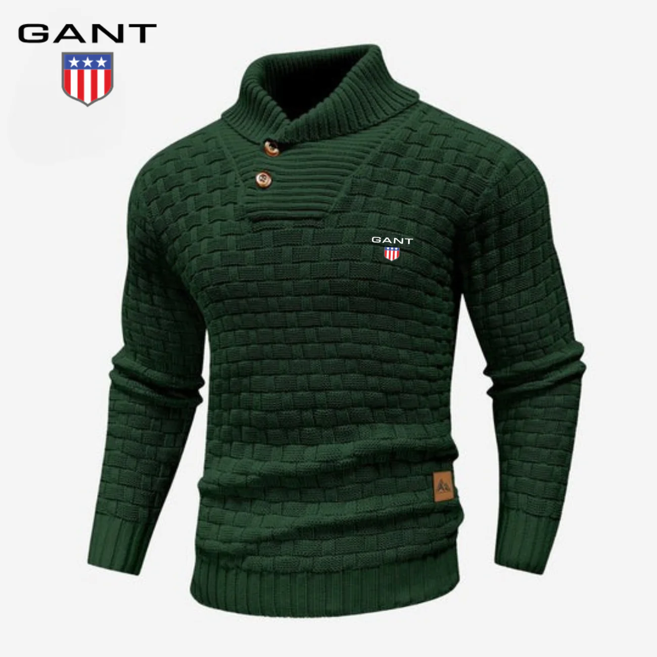 Knitted Sweater with Buttoned Collar || CLEARANCE SALE - Image 6