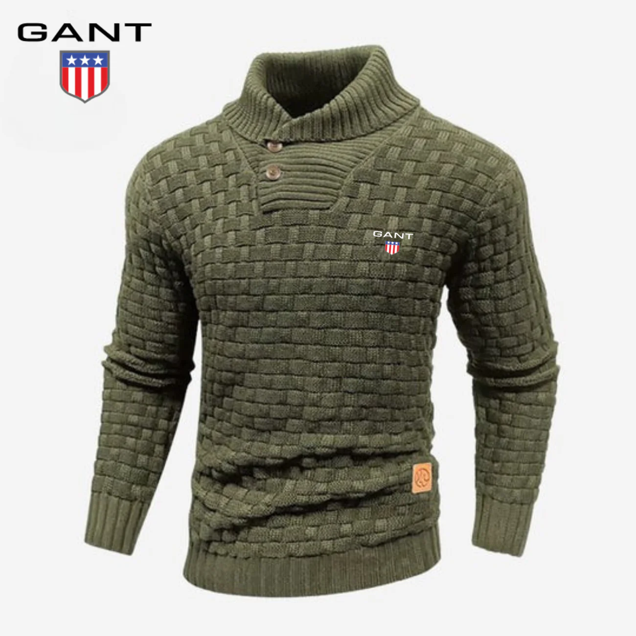 Knitted Sweater with Buttoned Collar || CLEARANCE SALE - Image 7