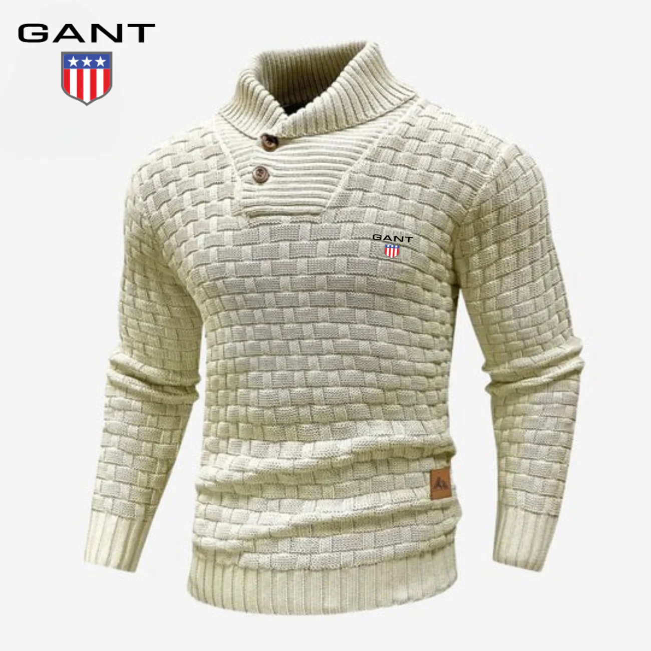 Knitted Sweater with Buttoned Collar || CLEARANCE SALE - Image 8