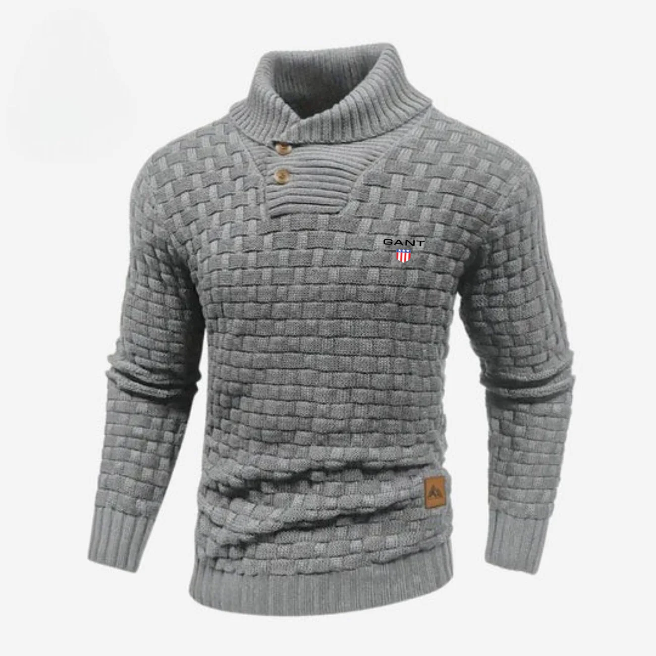 Knitted Sweater with Buttoned Collar || CLEARANCE SALE - Image 3