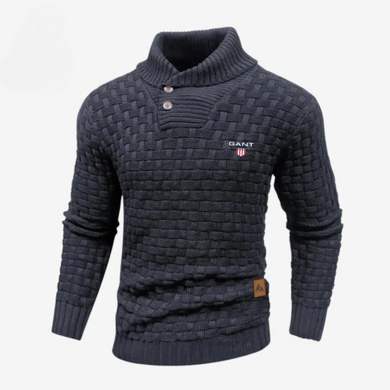Knitted Sweater with Buttoned Collar || CLEARANCE SALE - Image 4