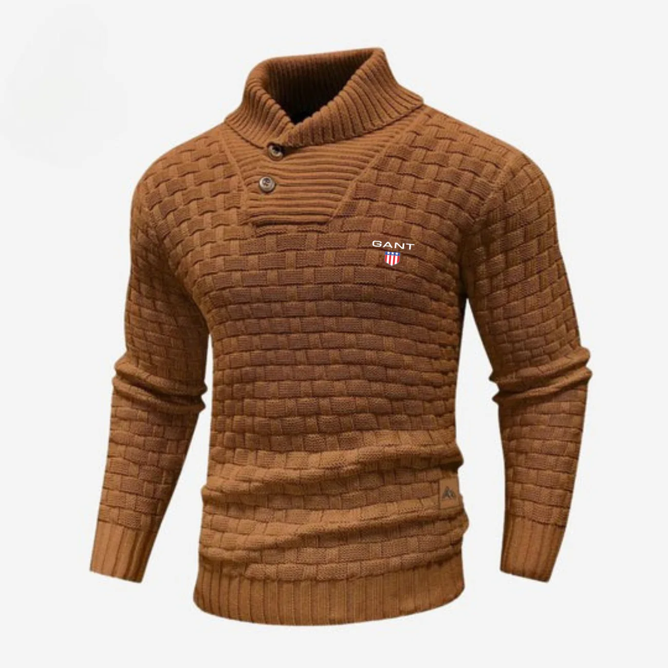 Knitted Sweater with Buttoned Collar || CLEARANCE SALE - Image 5