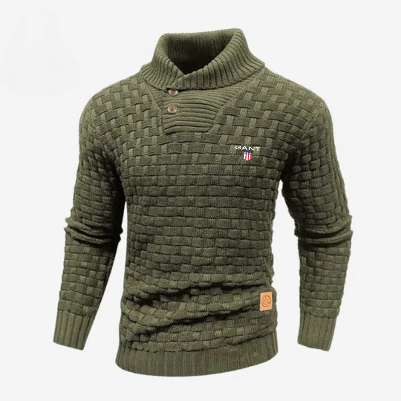 Knitted Sweater with Buttoned Collar || CLEARANCE SALE - Image 7