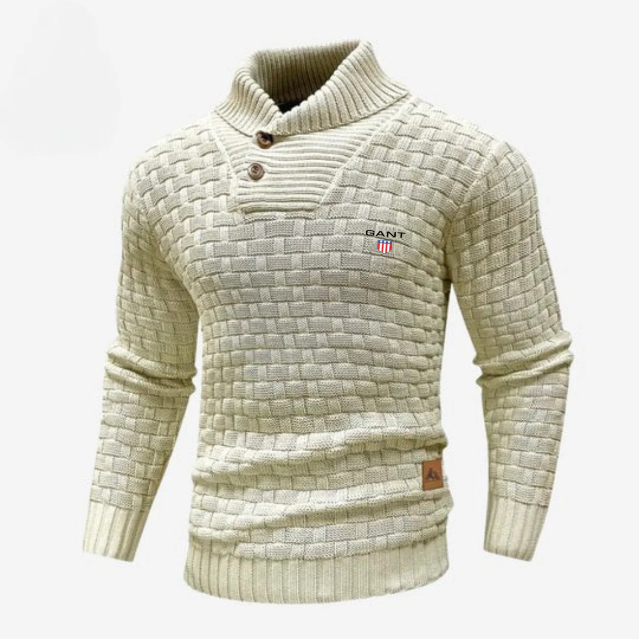 Knitted Sweater with Buttoned Collar || CLEARANCE SALE - Image 8