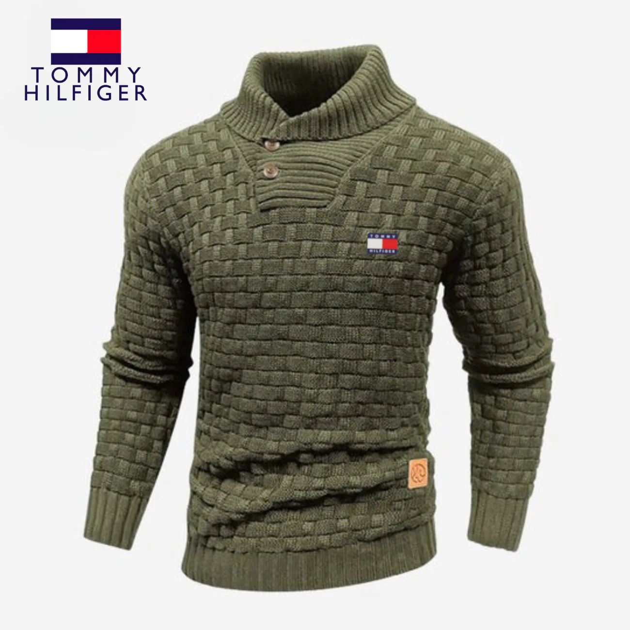 Knitted Sweater with Buttoned Collar || CLEARANCE SALE - Image 7