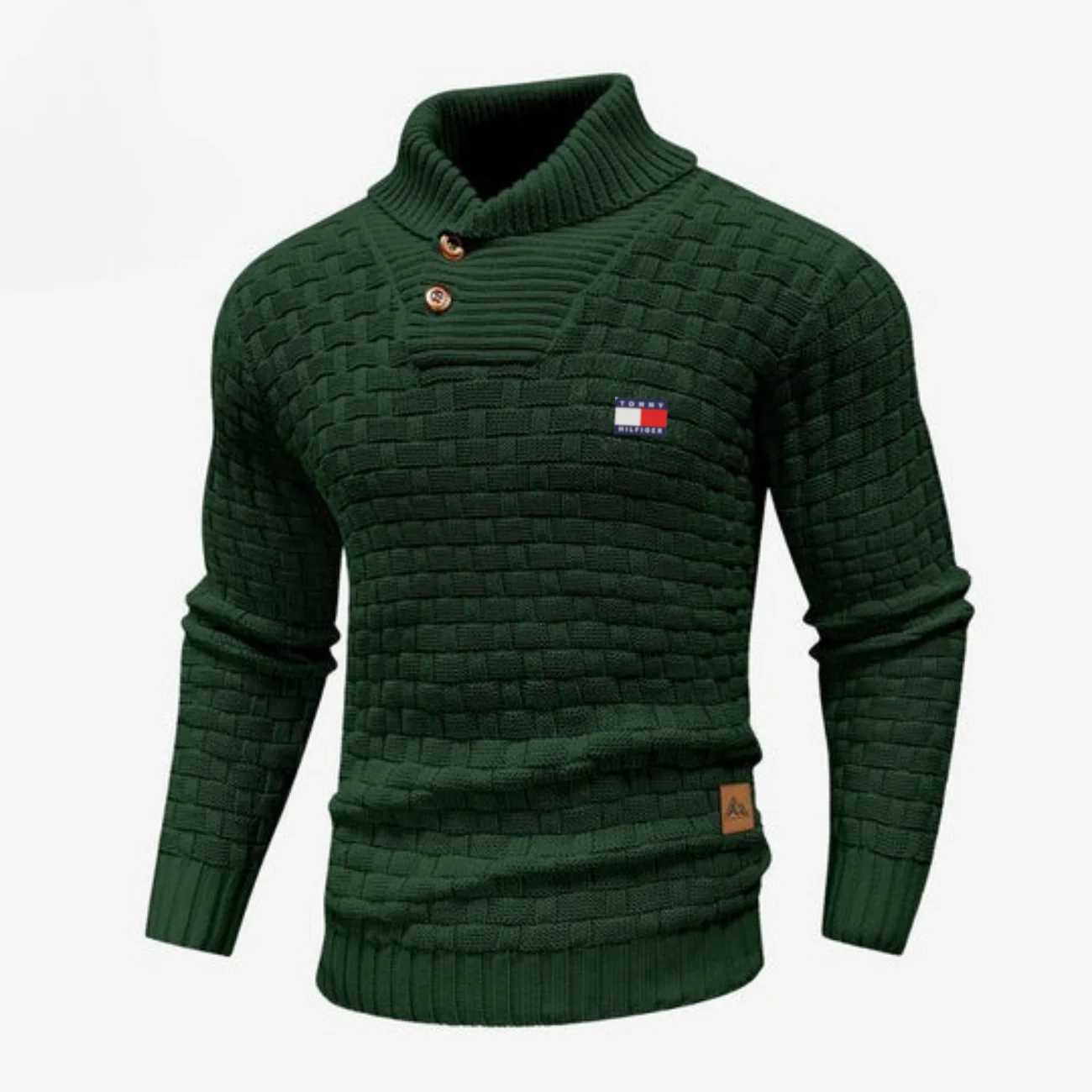 Knitted Sweater with Buttoned Collar || CLEARANCE SALE - Image 5