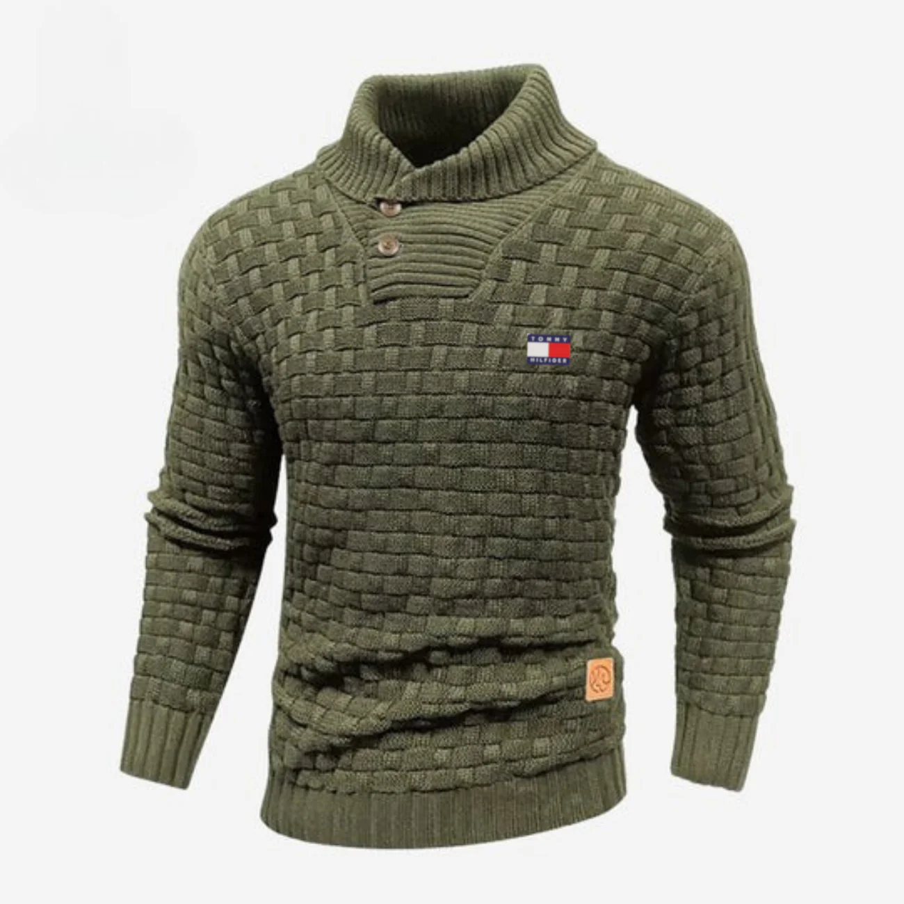 Knitted Sweater with Buttoned Collar || CLEARANCE SALE - Image 6