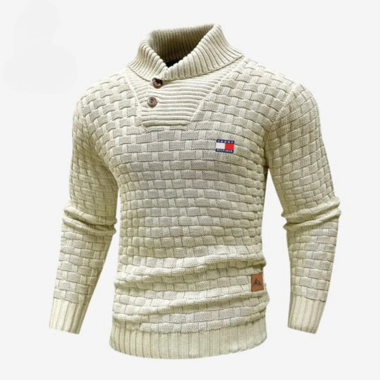 Knitted Sweater with Buttoned Collar || CLEARANCE SALE - Image 7