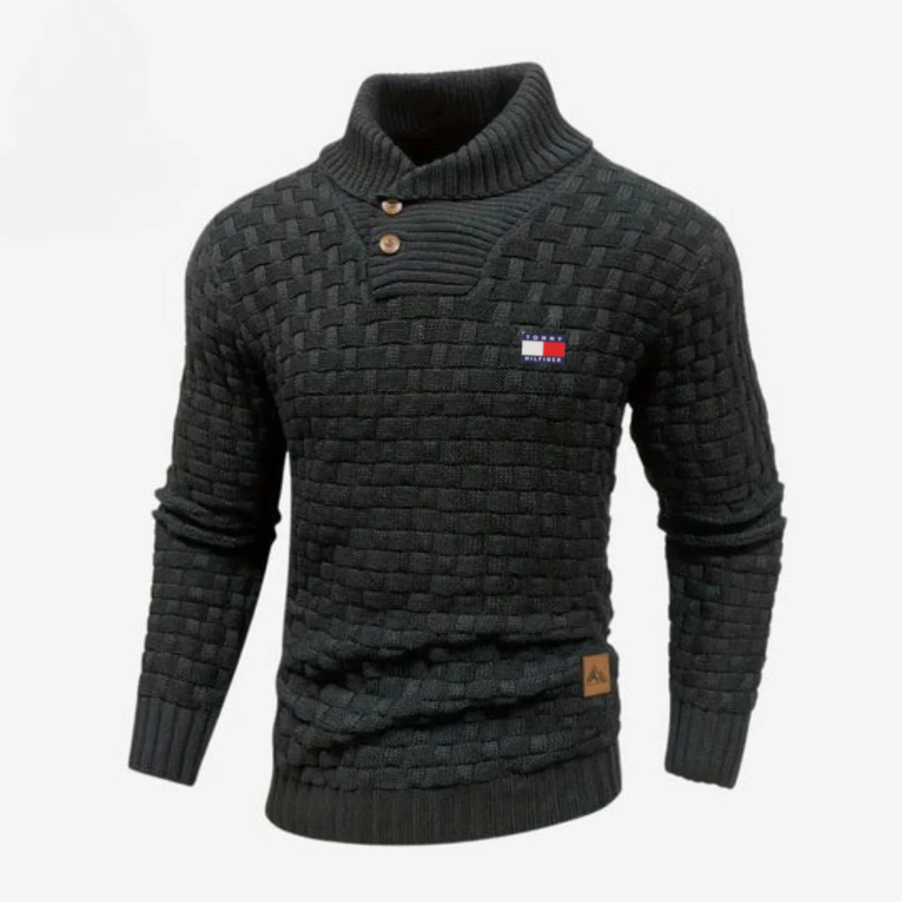 Knitted Sweater with Buttoned Collar || CLEARANCE SALE - Image 9