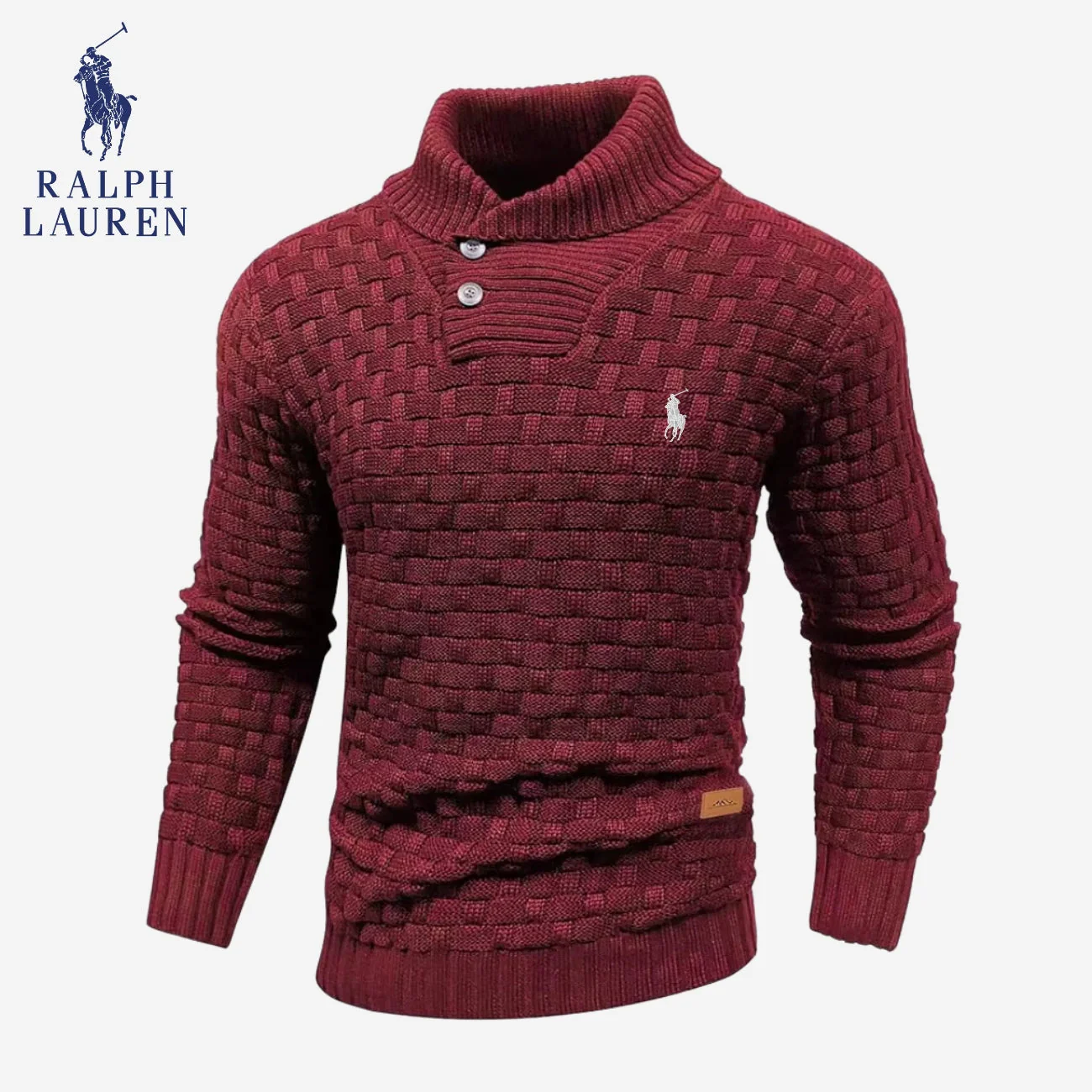 Knitted Sweater with Buttoned Collar || CLEARANCE SALE - Image 9