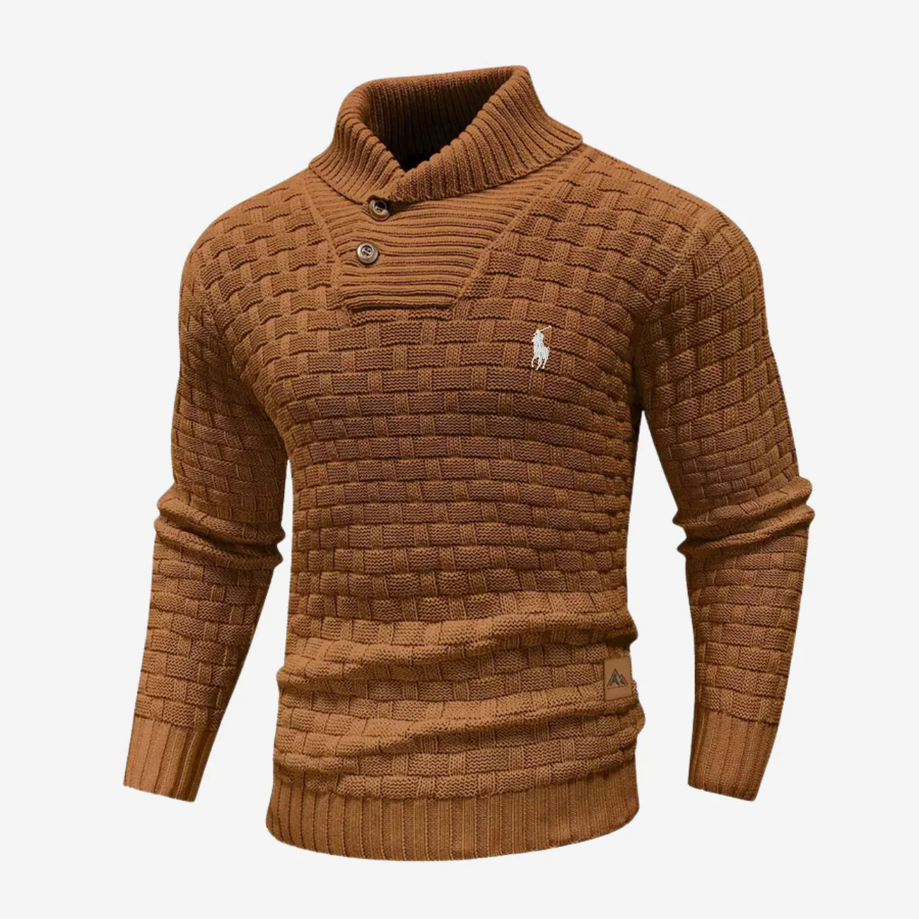 Knitted Sweater with Buttoned Collar - CLEARANCE SALE - Image 5