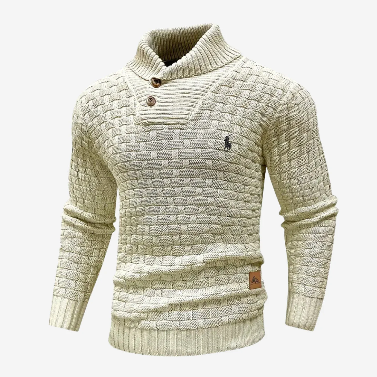 Knitted Sweater with Buttoned Collar - CLEARANCE SALE - Image 8