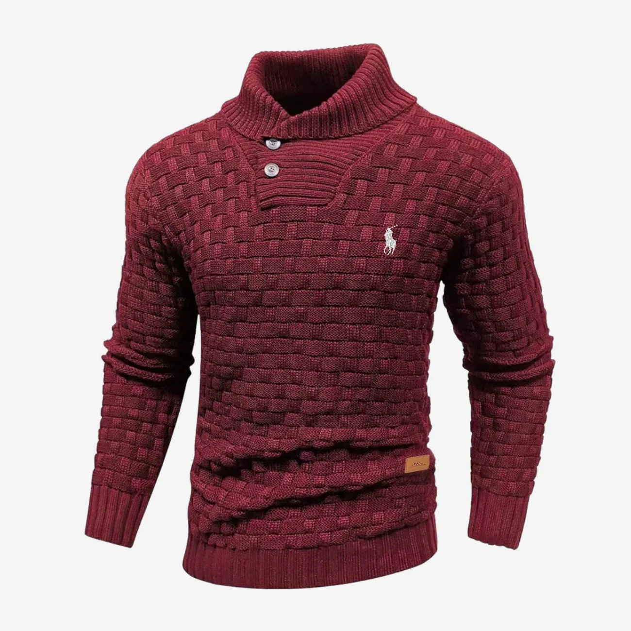 Knitted Sweater with Buttoned Collar - CLEARANCE SALE - Image 9