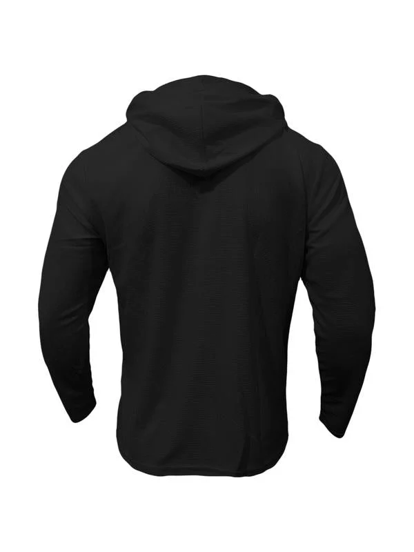 KZZ Essential Waffle Hoodie & Pants Combo | Men's Quick-Dry Lounge Set - Image 9