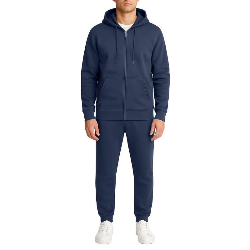 KZZ Men’s Fleece Zip Hoodie & Jogger Sets - Image 6