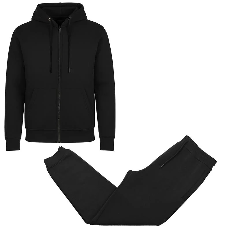 KZZ Men’s Fleece Zip Hoodie & Jogger Sets - Image 8