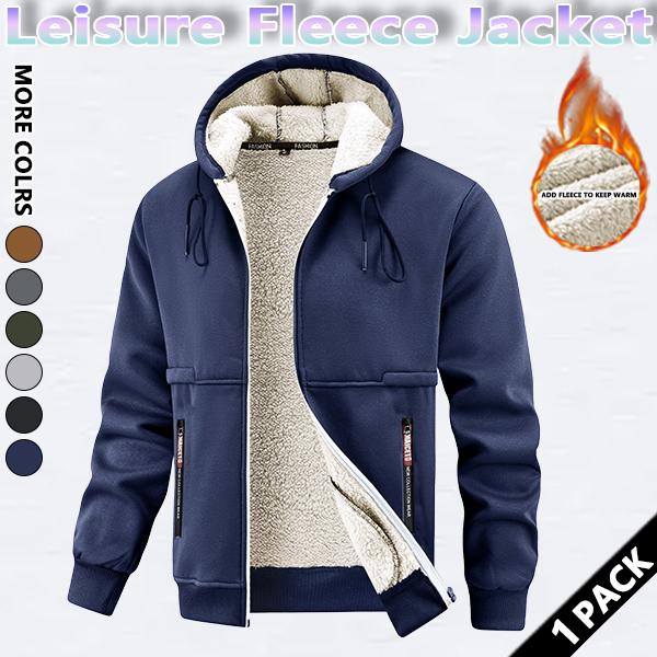KZZ Men's winter hooded jacket, multi-pocket casual lapel men's top - Image 2