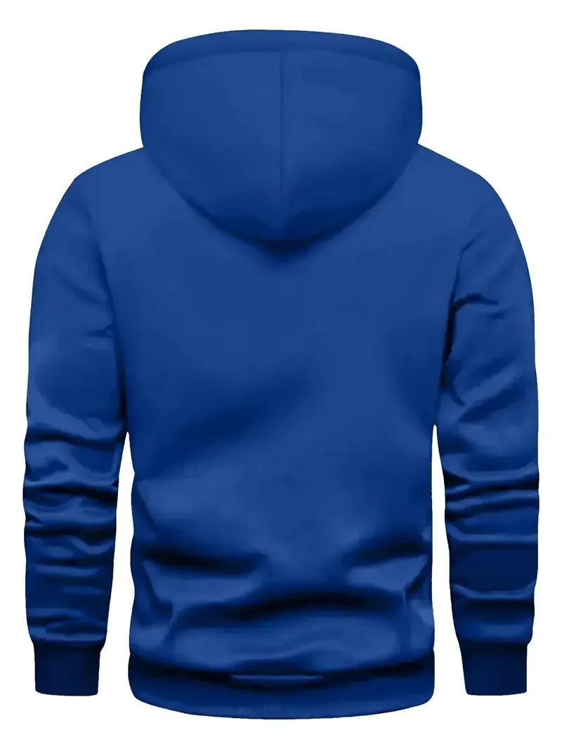 KZZ print hoodie men's fleece sweatshirt, United States letter print unisex casual - Image 10