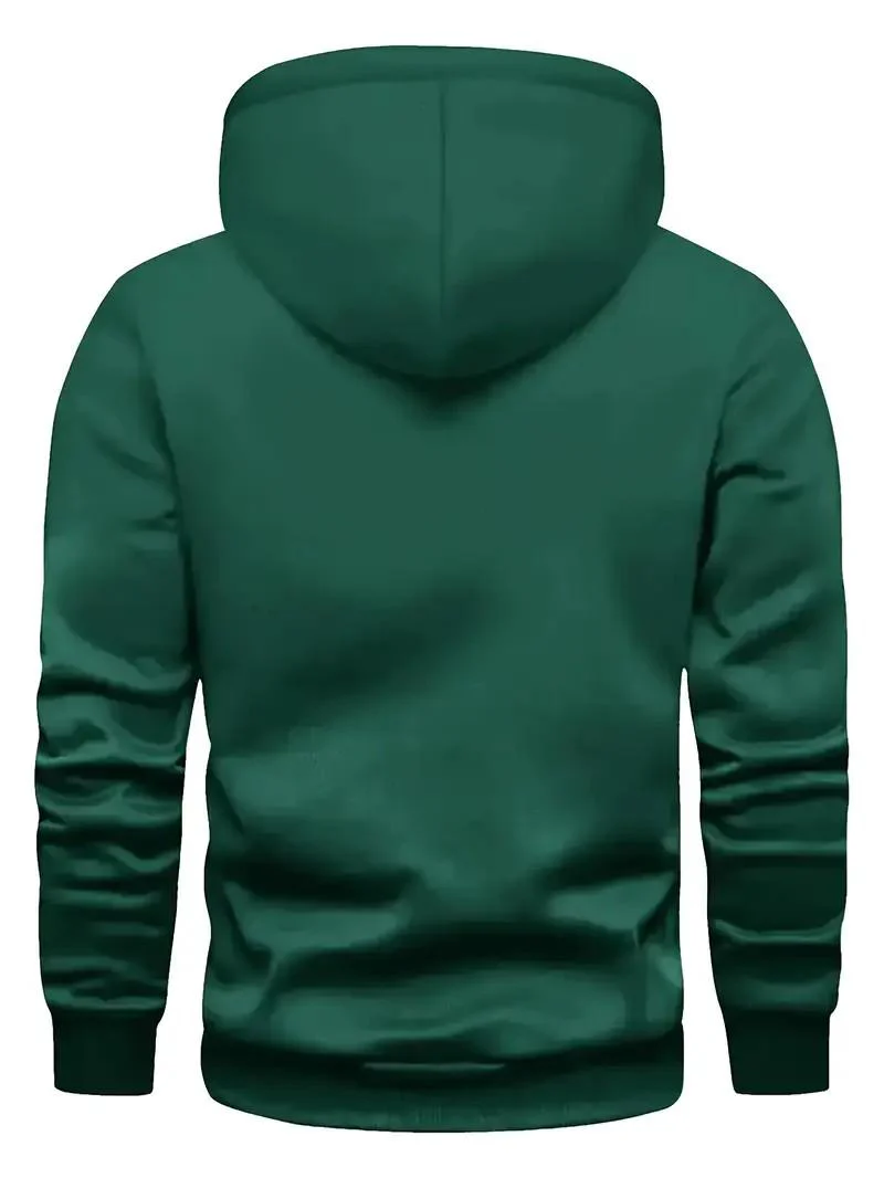 KZZ print hoodie men's fleece sweatshirt, United States letter print unisex casual - Image 12
