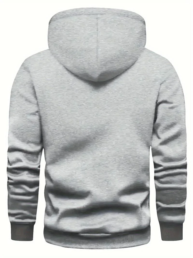 KZZ print hoodie men's fleece sweatshirt, United States letter print unisex casual - Image 13