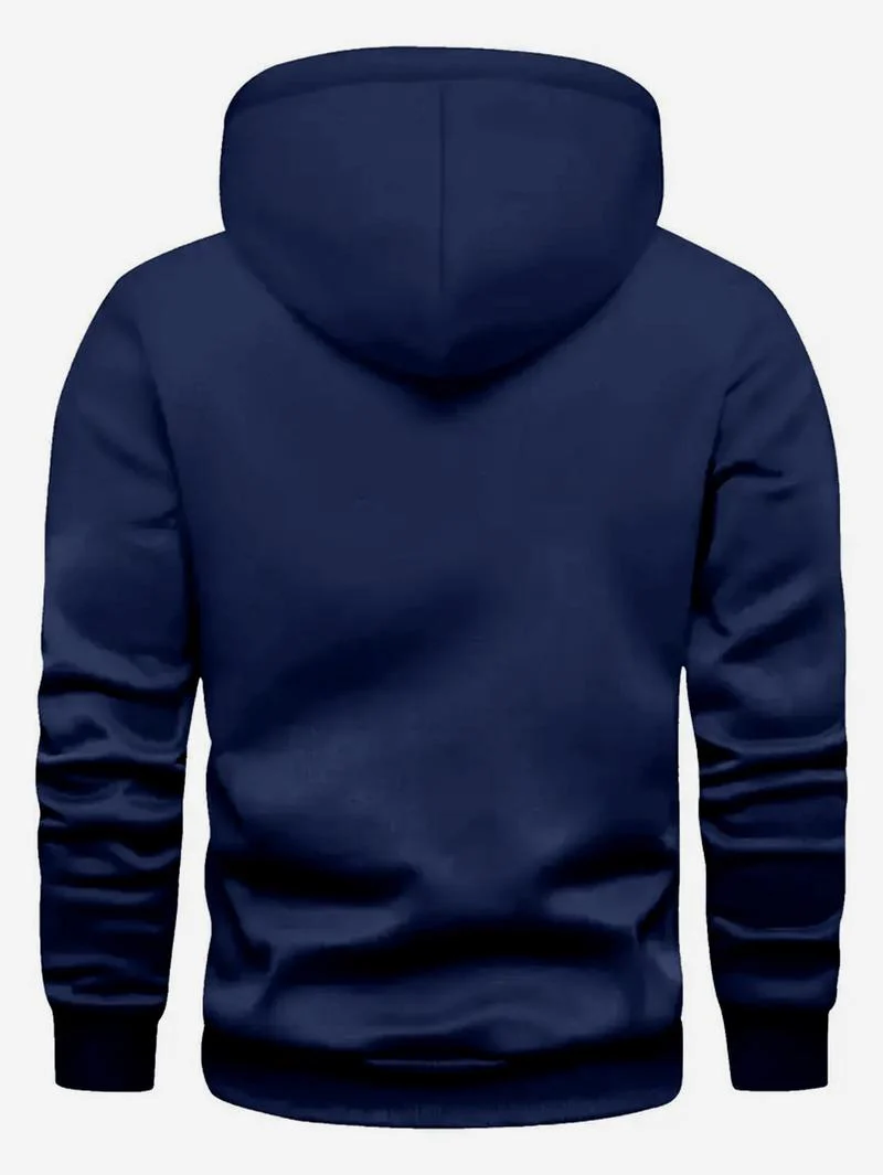 KZZ print hoodie men's fleece sweatshirt, United States letter print unisex casual - Image 14