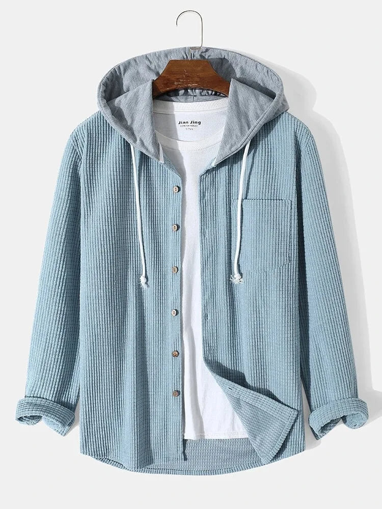 Laidback Knit Hoodie Shirt