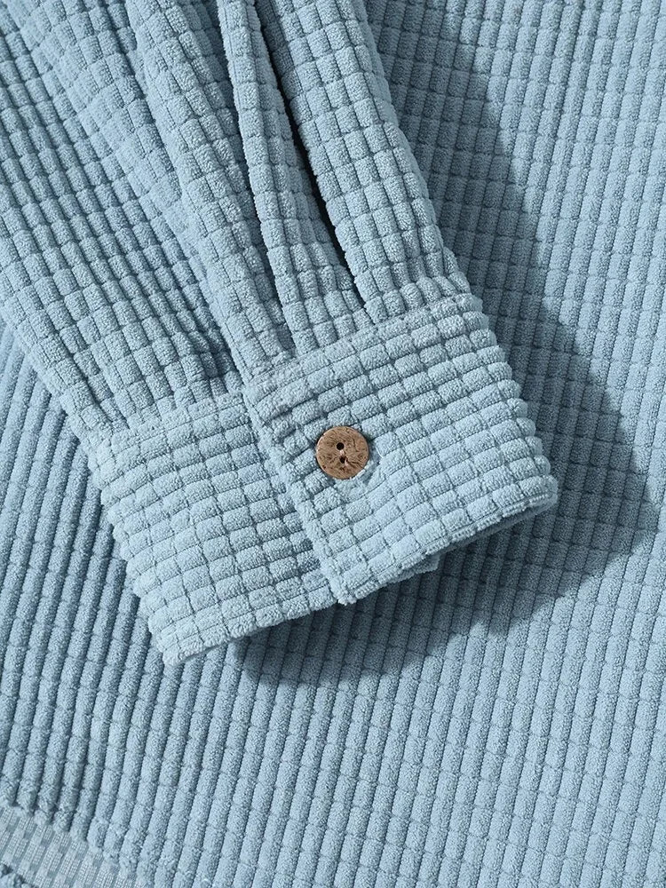 Laidback Knit Hoodie Shirt - Image 3