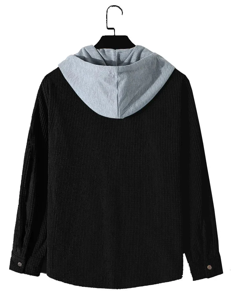 Laidback Knit Hoodie Shirt - Image 5