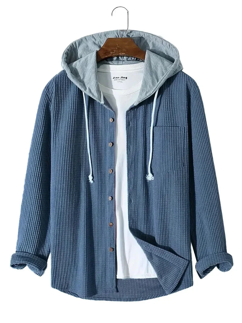 Laidback Knit Hoodie Shirt - Image 8