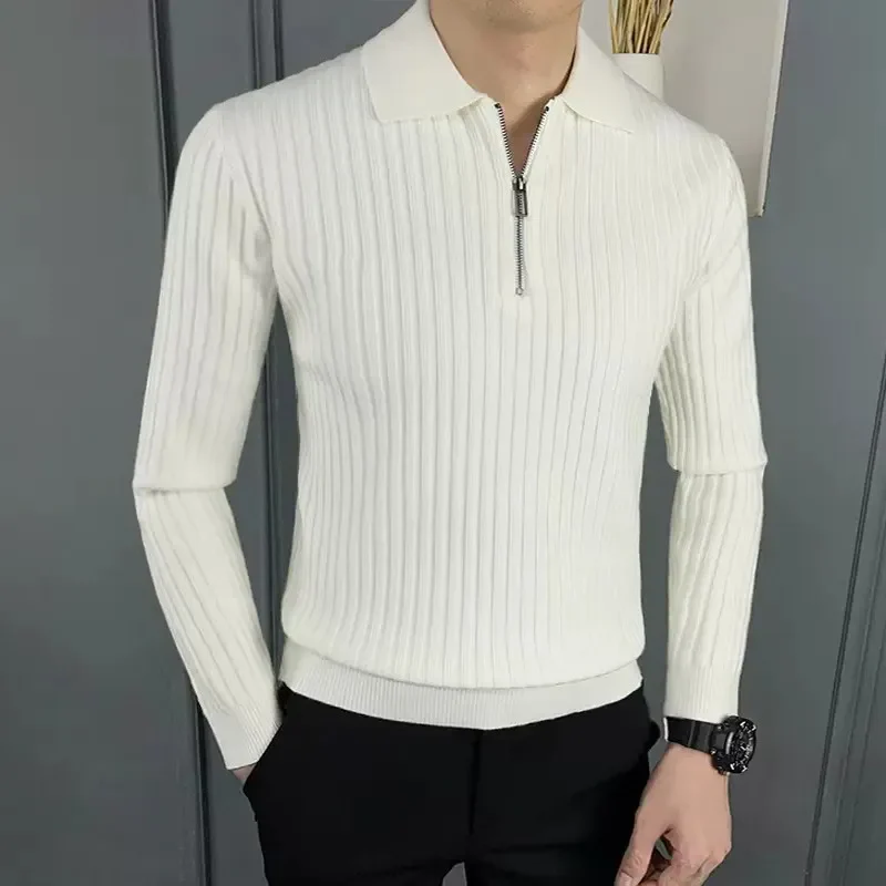 Milano Ribbed Knit Polo - Image 2